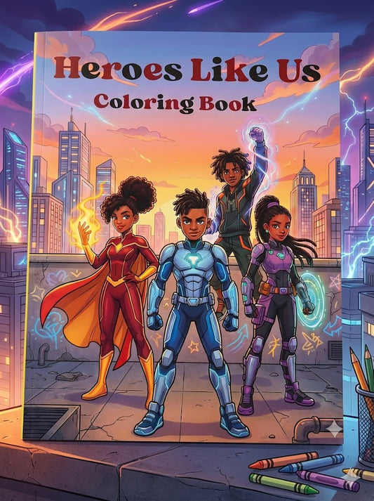 Heroes Like Us Coloring Book